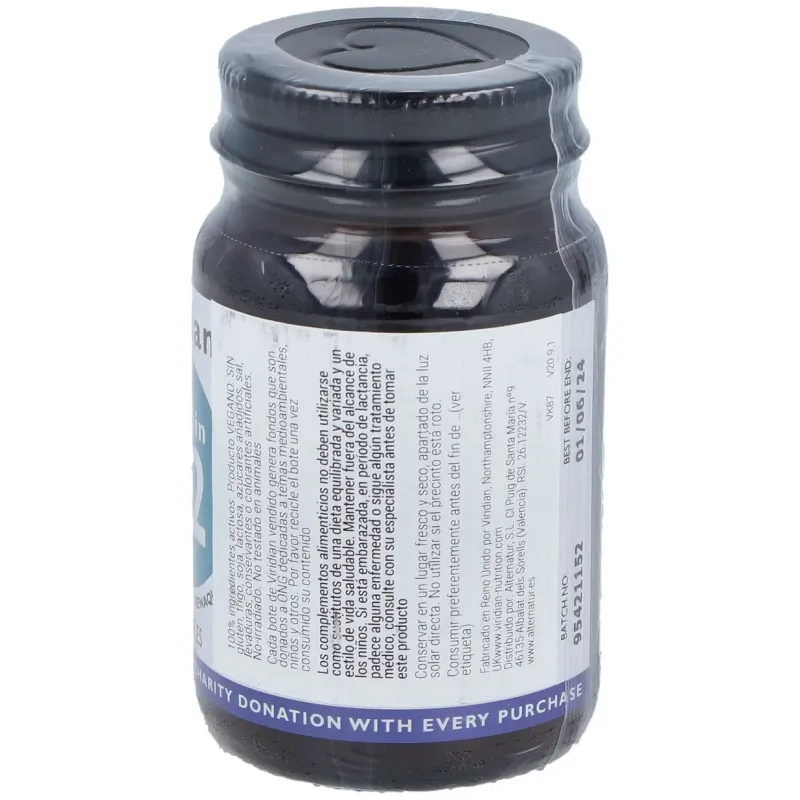 Viridian vitamina k2 50ug 30caps | Farmacia Barata