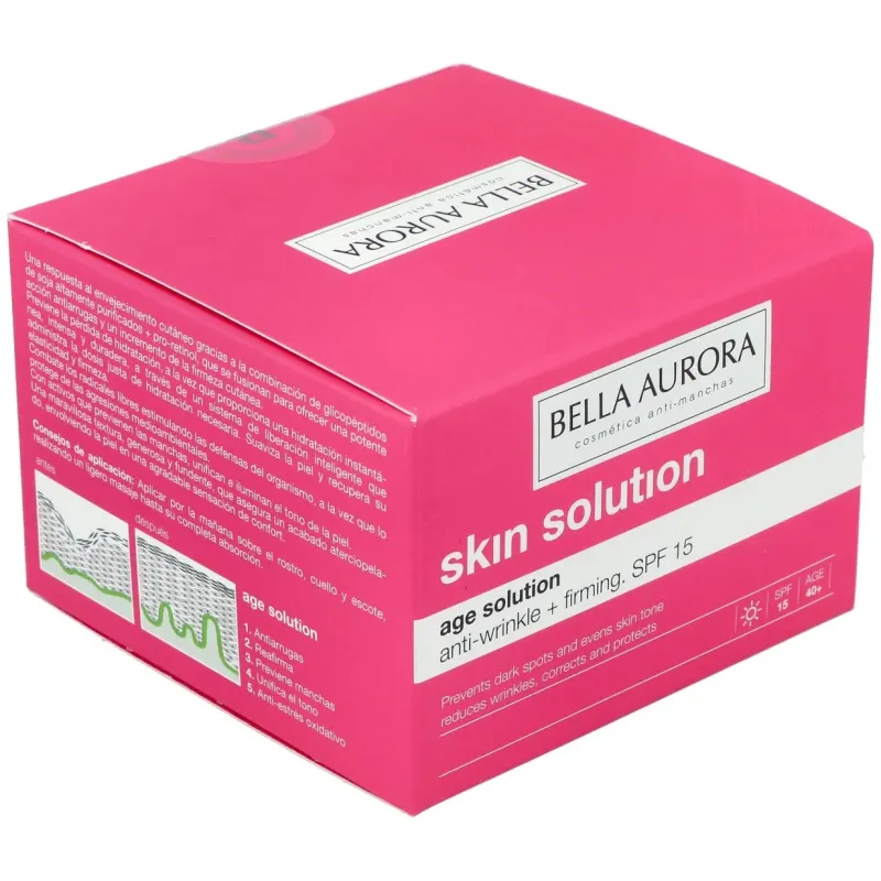 Bella aurora skin solution age solution crema día anti-arrugas reafirmante piel normal-seca 50ml | Farmacia Barata