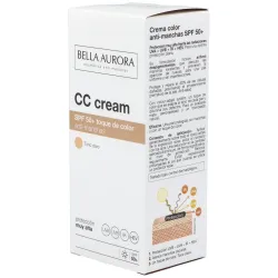 Bella aurora cc cream crema color anti-manchas spf50+ tono claro 30ml | Farmacia Barata Bella aurora cc cream crema color anti-manchas spf50+ tono claro 30ml | Farmacia Barata