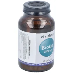 Viridian biotina 2500 ug 90caps | Farmacia Barata