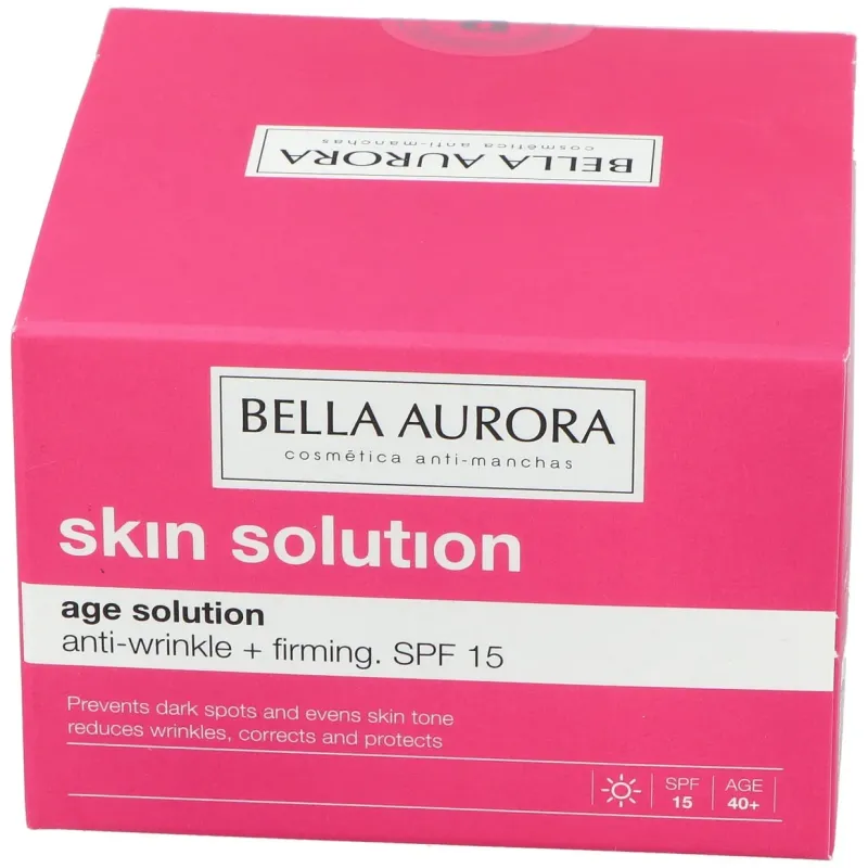 Bella aurora skin solution age solution crema día anti-arrugas reafirmante piel normal-seca 50ml | Farmacia Barata