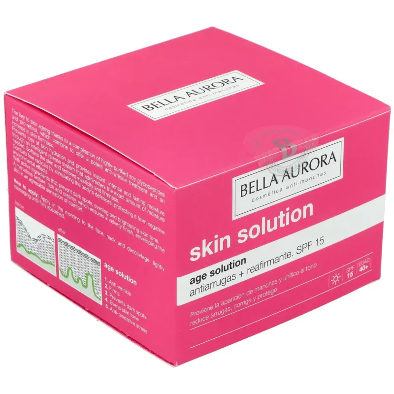 Bella aurora skin solution age solution crema día anti-arrugas reafirmante piel normal-seca 50ml | Farmacia Barata