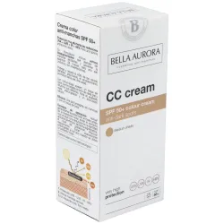 Bella aurora cc cream crema color anti-manchas spf50+ tono medio 30ml | Farmacia Barata Bella aurora cc cream crema color anti-manchas spf50+ tono medio 30ml | Farmacia Barata