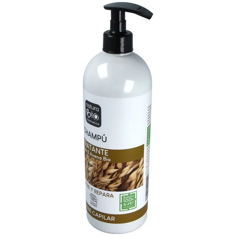 Naturabio cosmetics champú tratante aloe avena bio 740ml | Farmacia Barata