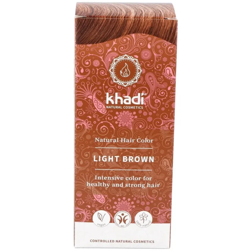 Khadi tinte castaño claro 100% veget 100g | Farmacia Barata