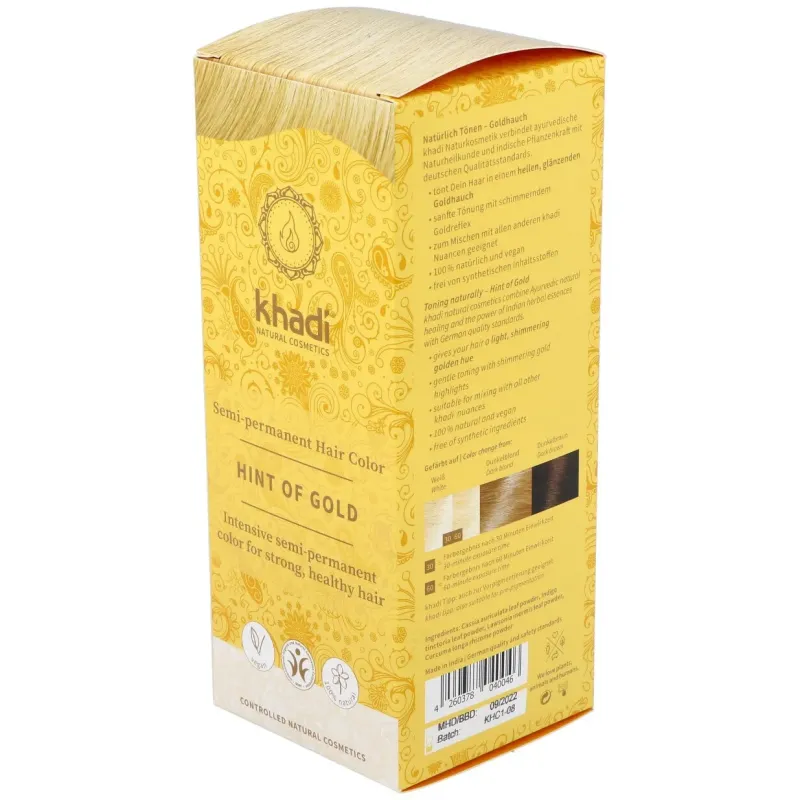 Tinte herbal color rubio toque dorado 100gr. | Farmacia Barata