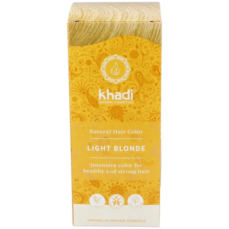 Khadi tinte rubio claro 100% vegetal 100g | Farmacia Barata