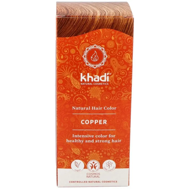 Khadi herbal color cobre brillante rubio y rojizo 100g | Farmacia Barata