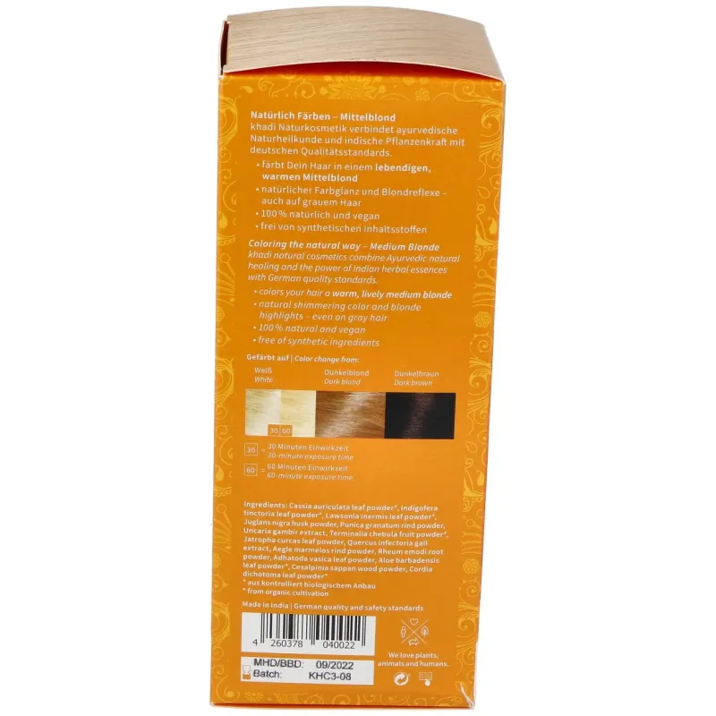 Tinte herbal color rubio medio 100gr. | Farmacia Barata