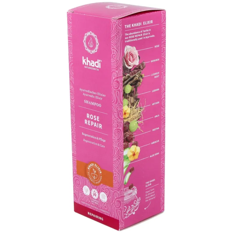 Khadi shampoo rose repair 200ml | Farmacia Barata