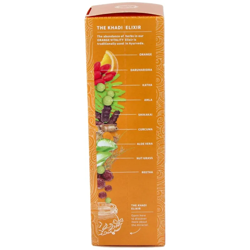 Khadi champú vitalidad naranja 200ml | Farmacia Barata