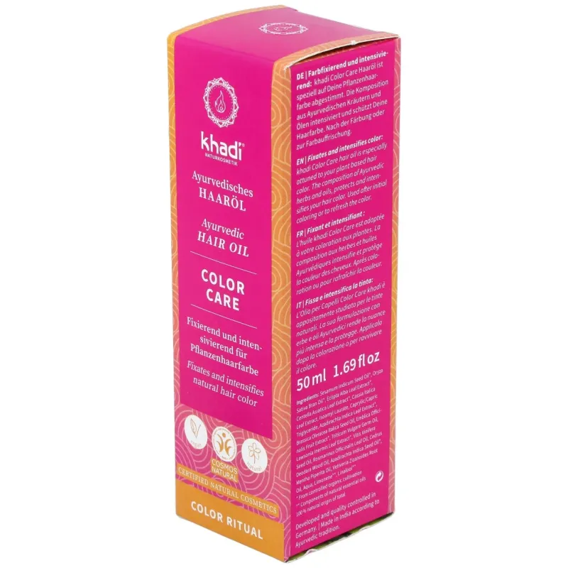 Khadi aceite capilar cuidado color 50ml | Farmacia Barata