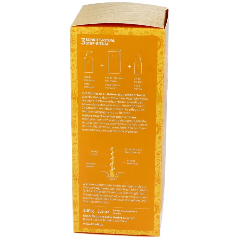 Khadi tinte rubio claro 100% vegetal 100g | Farmacia Barata