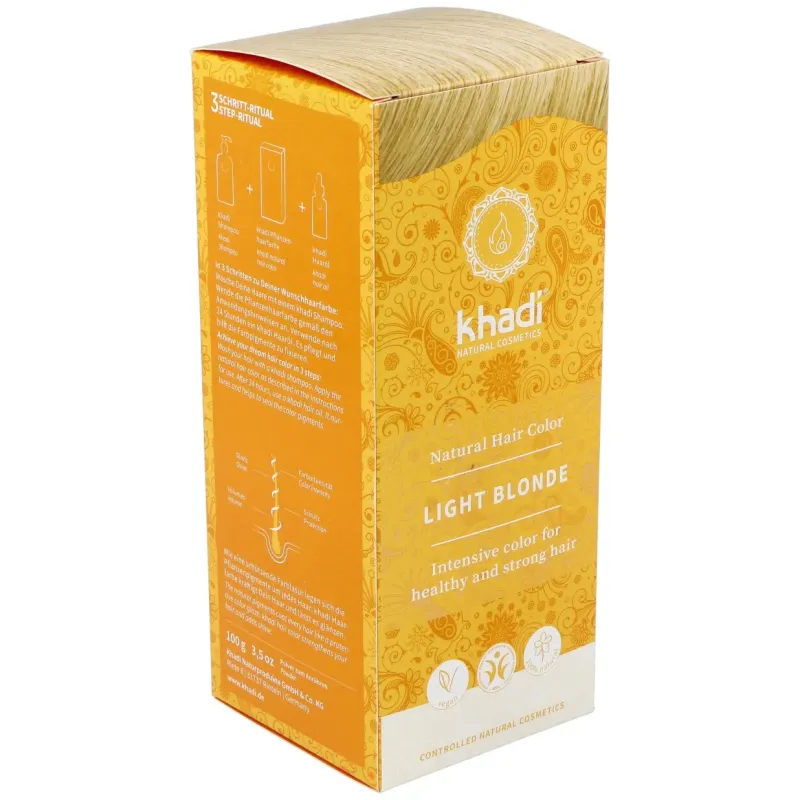 Khadi tinte rubio claro 100% vegetal 100g | Farmacia Barata