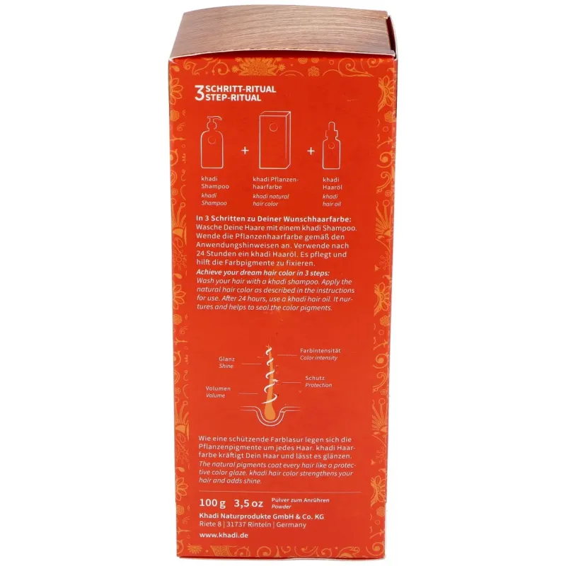 Khadi herbal color cobre brillante rubio y rojizo 100g | Farmacia Barata
