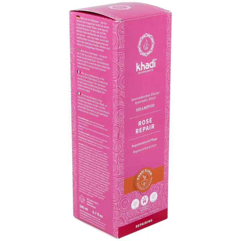 Khadi shampoo rose repair 200ml | Farmacia Barata