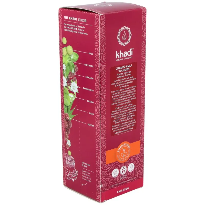 Khadi champu amla volumen 200ml | Farmacia Barata