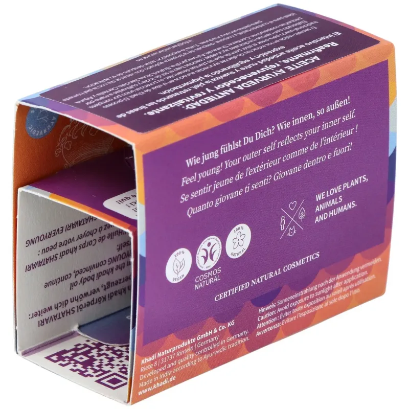 Aceite elixir ayurveda shatavari antiedad 10ml. | Farmacia Barata