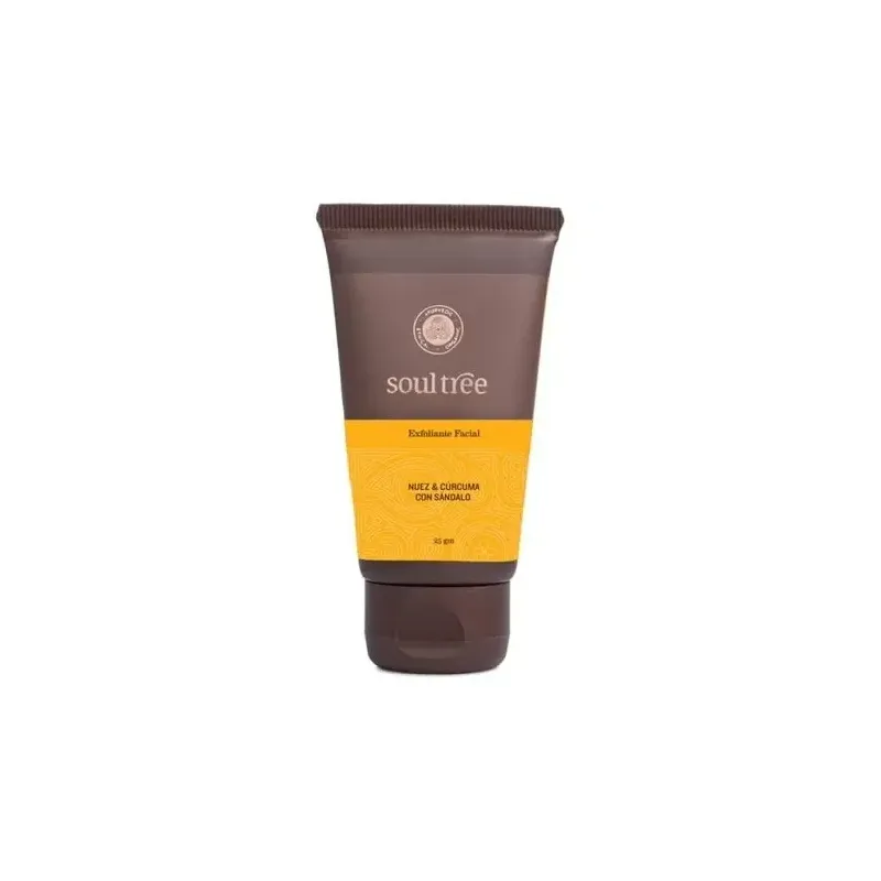 Soultree exfoliante facial nuez curcuma sandalo 100g | Farmacia Barata