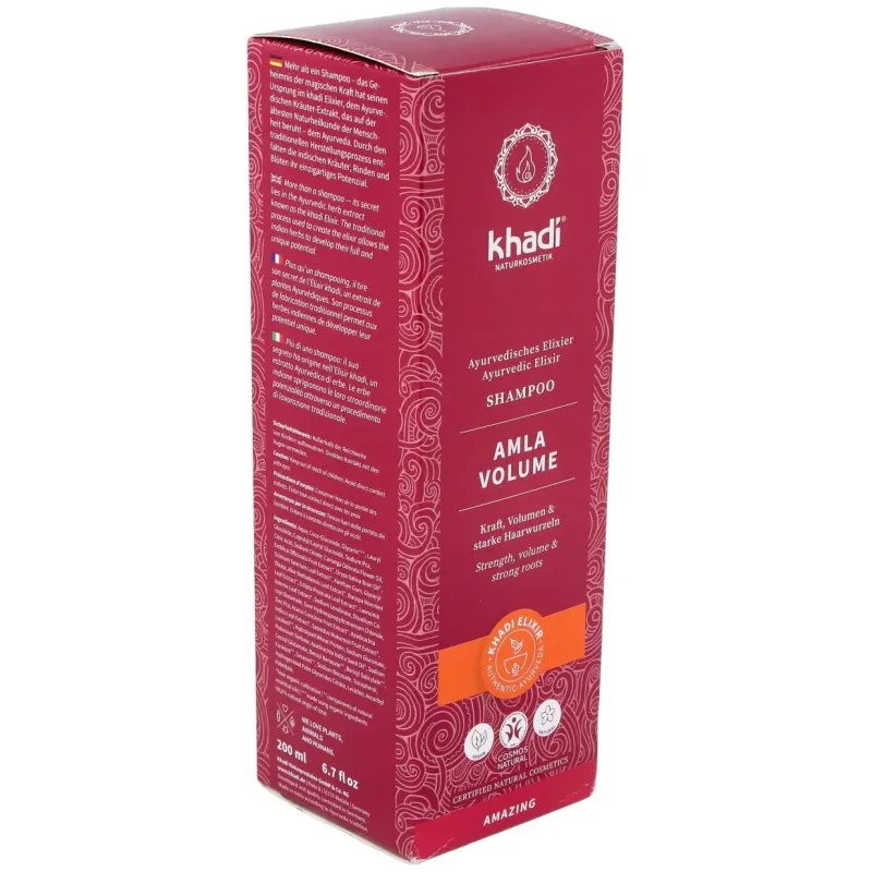 Khadi champu amla volumen 200ml | Farmacia Barata