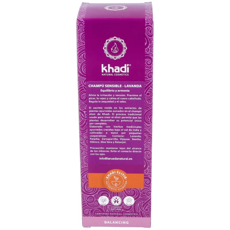 Khadi champú de lavanda para cabellos delicados 200ml | Farmacia Barata Khadi champú de lavanda para cabellos delicados 200ml | Farmacia Barata