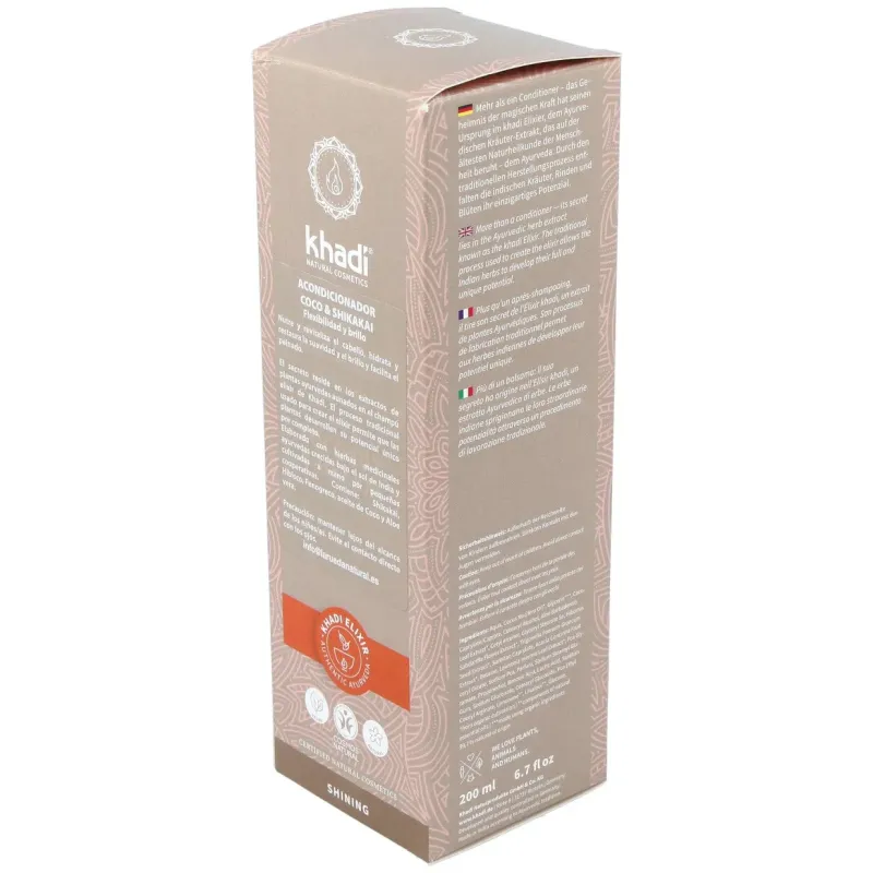 Khadi acondicionador coco shikakai 200ml | Farmacia Barata Khadi acondicionador coco shikakai 200ml | Farmacia Barata