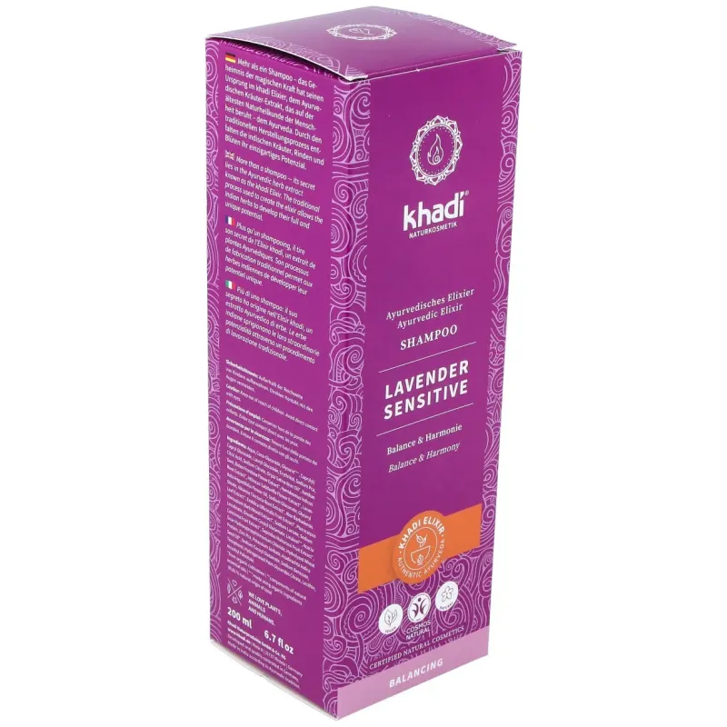Khadi champú de lavanda para cabellos delicados 200ml | Farmacia Barata Khadi champú de lavanda para cabellos delicados 200ml | Farmacia Barata