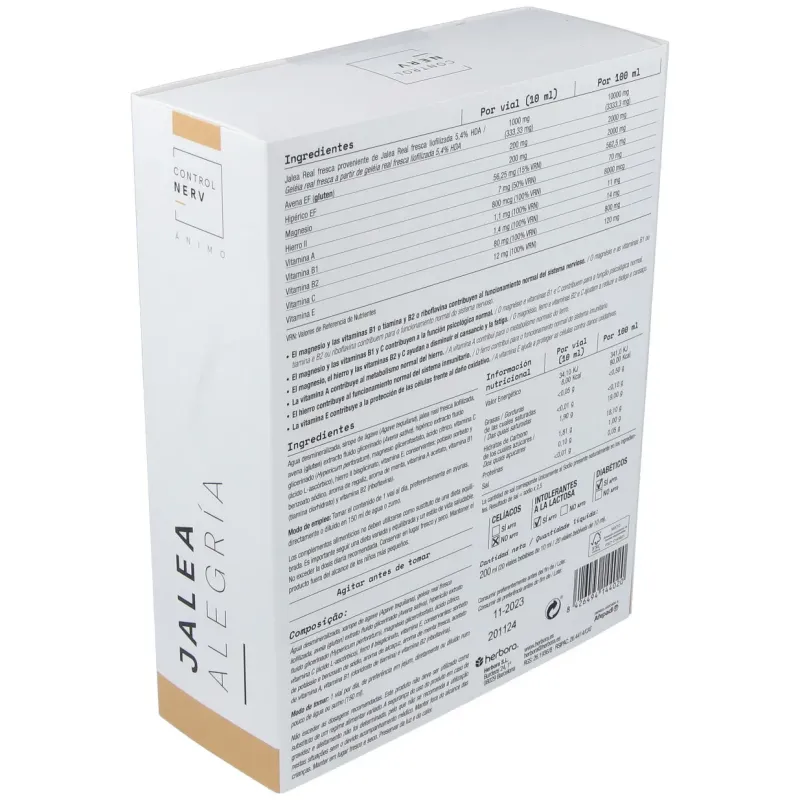 Normonerv jalea real alegría herbora 20 viales | Farmacia Barata Normonerv jalea real alegría herbora 20 viales | Farmacia Barata