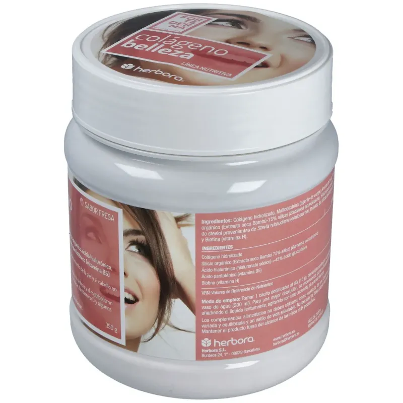Herbora colageno belleza sabor fresa 350g | Farmacia Barata