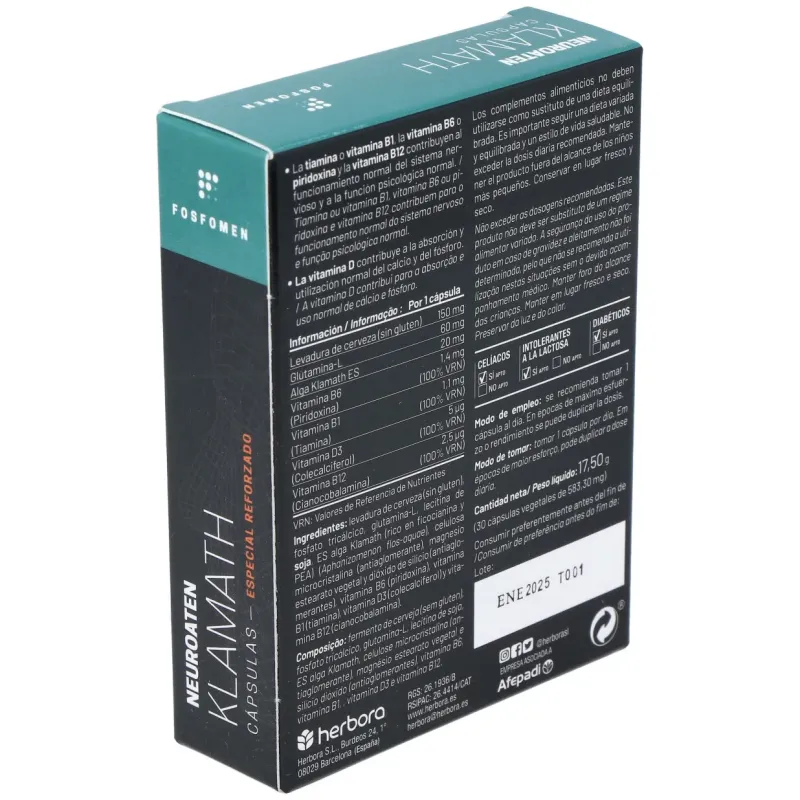 Fosfomen neuroaten klamath 30cap. | Farmacia Barata Fosfomen neuroaten klamath 30cap. | Farmacia Barata