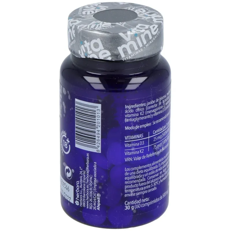 Vitamine vitamina d3 + k2 60comp. mast. | Farmacia Barata