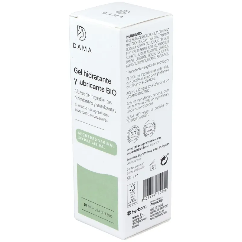 Herbora dama gel hidratante lubricante bio 50ml | Farmacia Barata Herbora dama gel hidratante lubricante bio 50ml | Farmacia Barata