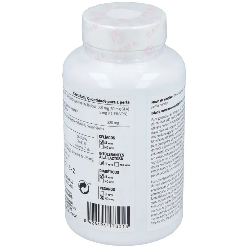 Herbora aceite de onagra y vitamina e 180 perlas | Farmacia Barata