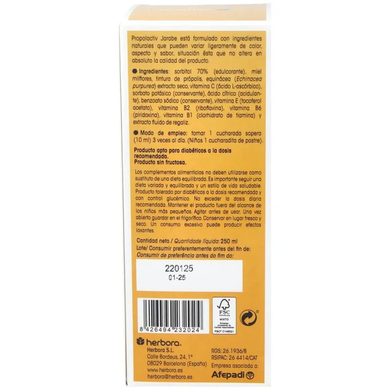 Actifens propolactiv 250ml. | Farmacia Barata