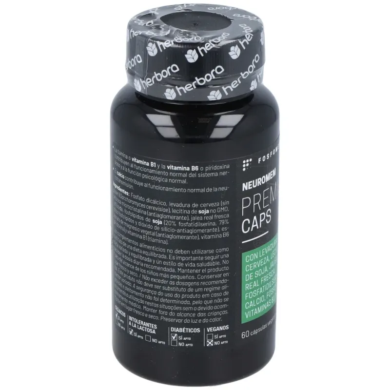 Herbora fosfomen neuromem premium 60caps | Farmacia Barata