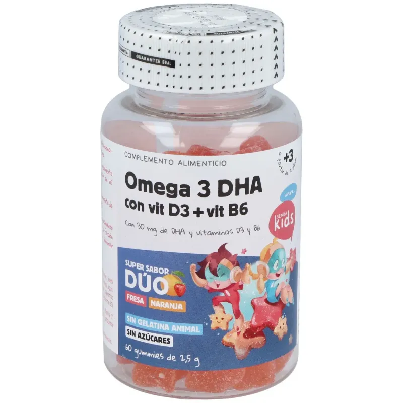Senda kids omega 3 dha con vit d3+vit b6 60gummies | Farmacia Barata Senda kids omega 3 dha con vit d3+vit b6 60gummies | Farmacia Barata