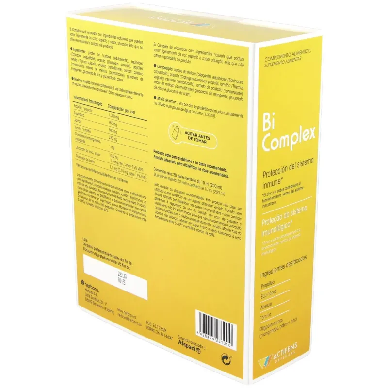Actifens bi complex 20amp. | Farmacia Barata