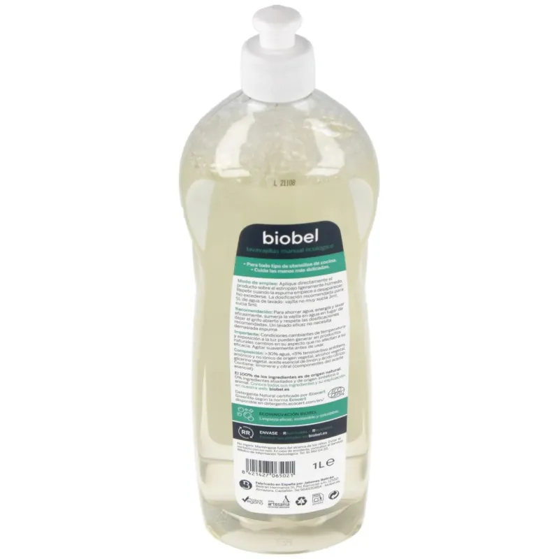 Lavavajillas ecologico 1l. | Farmacia Barata