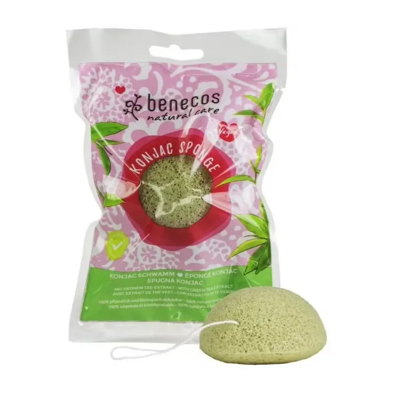 Benecos esponja konjac té verde 1ud | Farmacia Barata