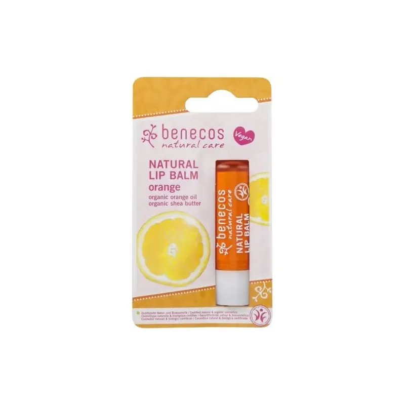 Benecos cosmeticos balsamo labial vegano naranja 48g | Farmacia Barata