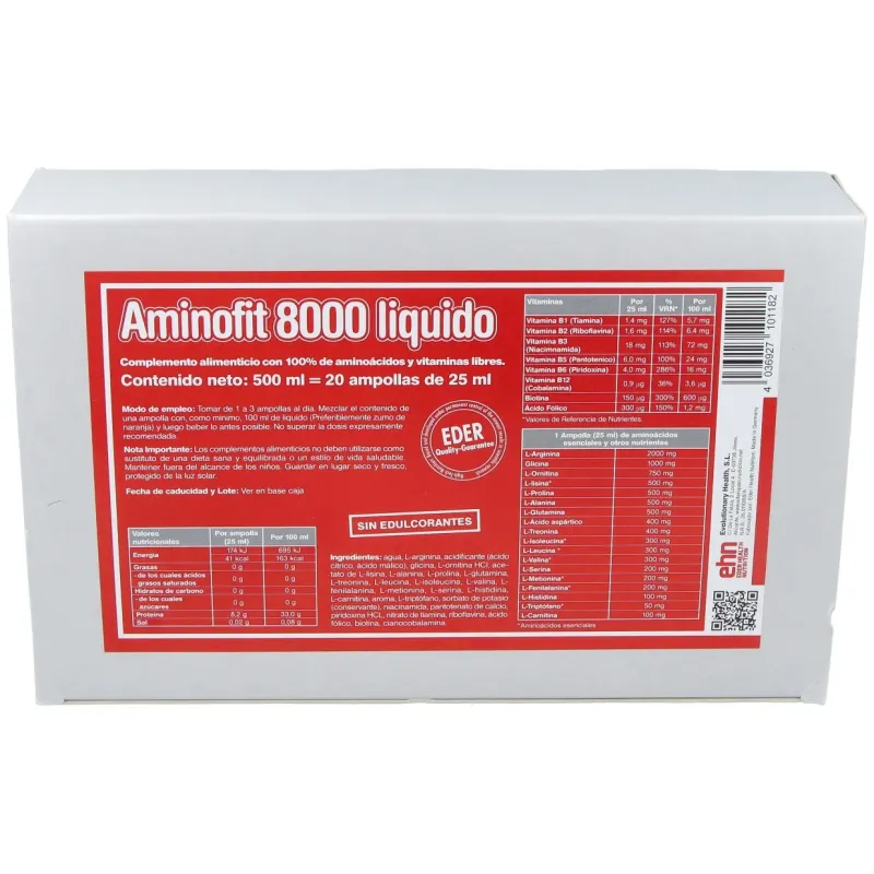 Aminofit 8000 liquid 20amp. | Farmacia Barata Aminofit 8000 liquid 20amp. | Farmacia Barata