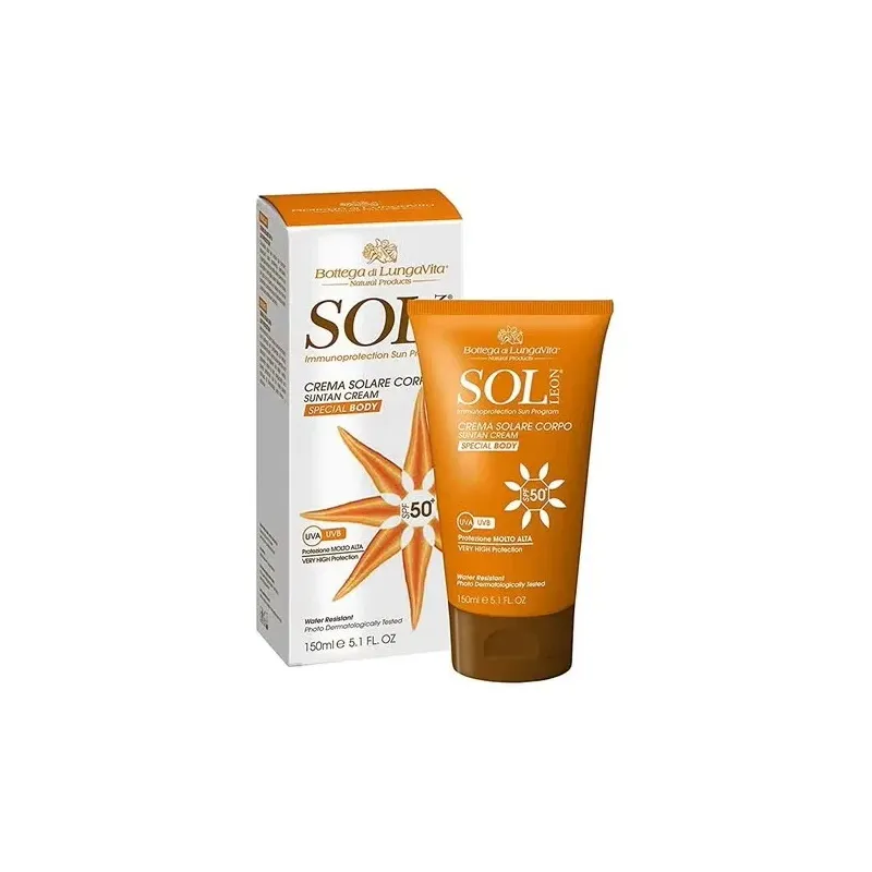 Bottega di lungavita sol leon crema solar cuerpo spf50+ 150ml | Farmacia Barata