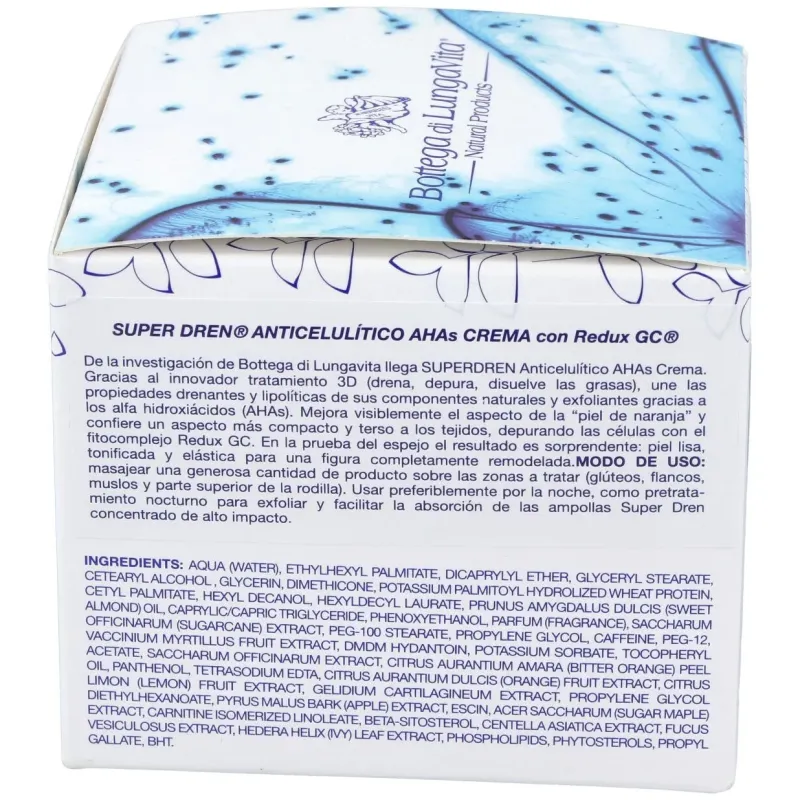 Super dren crema anticelulitica con ahas 250ml. | Farmacia Barata