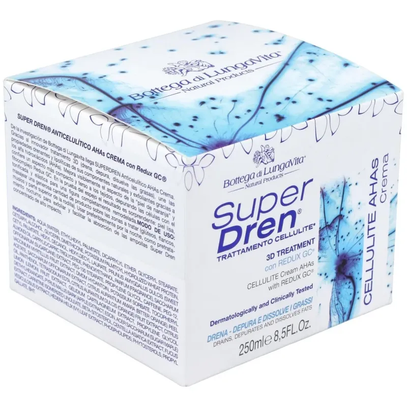 Super dren crema anticelulitica con ahas 250ml. | Farmacia Barata