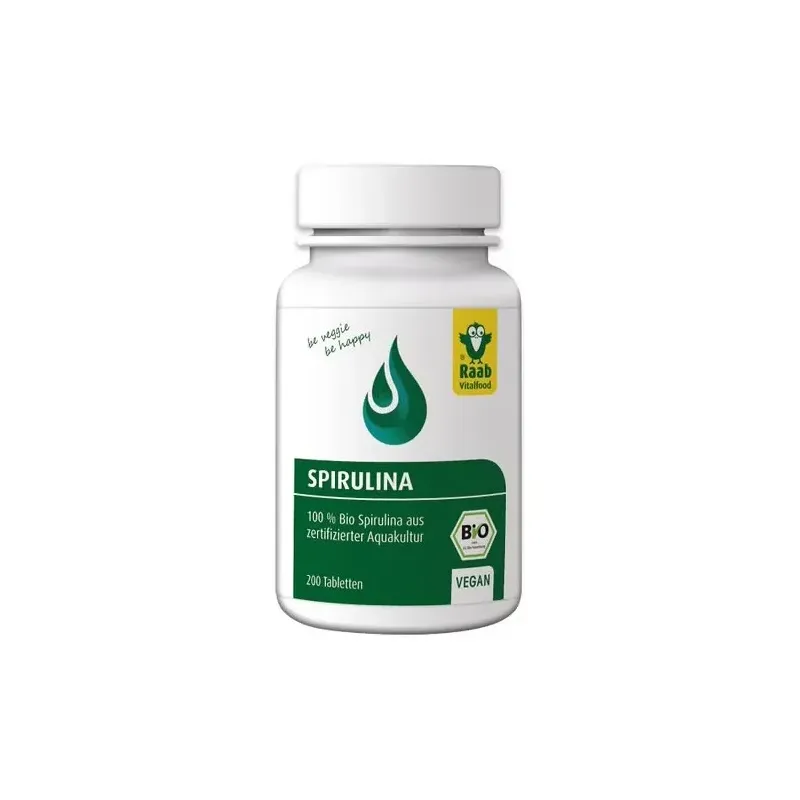 Raab vitalfood alga spirulina bio 200comp | Farmacia Barata