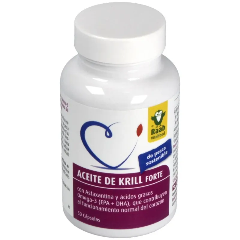 Raab vitalfood aceite krill forte 50caps | Farmacia Barata