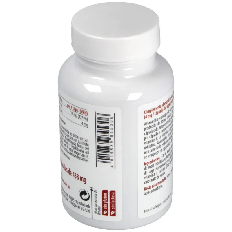 Alga astaxantina 60cap. | Farmacia Barata