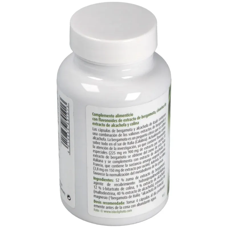 Raab vitalfood bergamota-alcachofa 100caps | Farmacia Barata