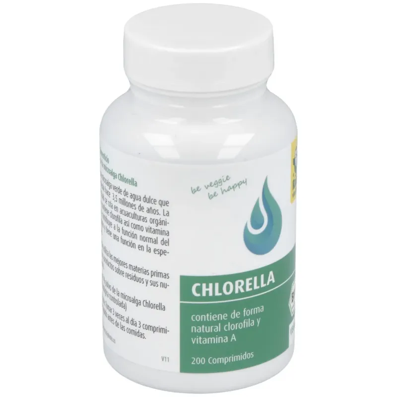 Raab vitalfood chlorella ecológica 200 comp | Farmacia Barata