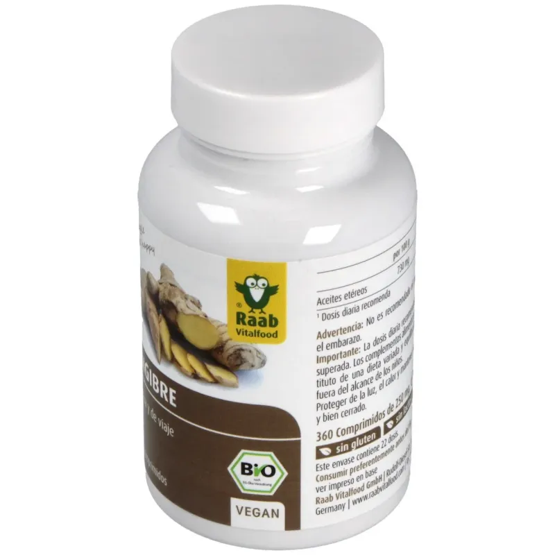 Raab jengibre 160comp bio | Farmacia Barata
